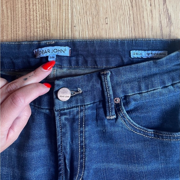 Dear John Gisele High Waisted Cuffed Ankle Jeans - Picture 4 of 7